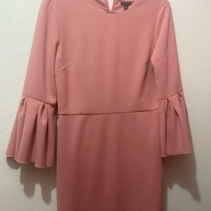 👛 Ann Taylor sheath dress with ruffle sleeves